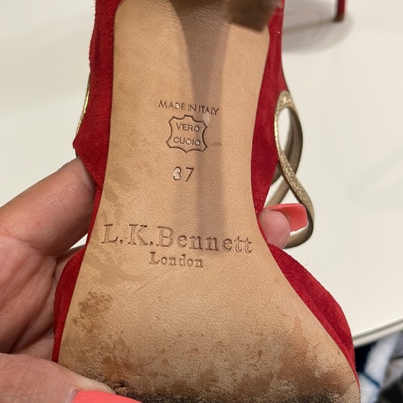 L.K.Bennett "Erica" Grecian Stilettos - Picture 7 of 8